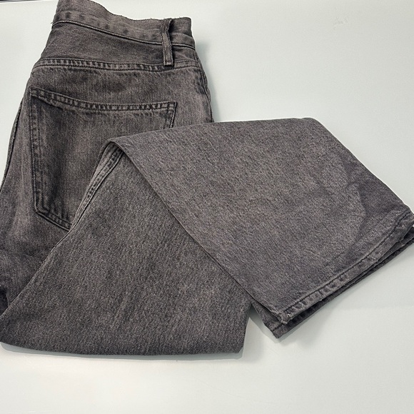 Agolde Denim - Agolde Faded Black Denim Straight Leg